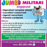 Operatori receptie clienti pentru Jumbo Militari